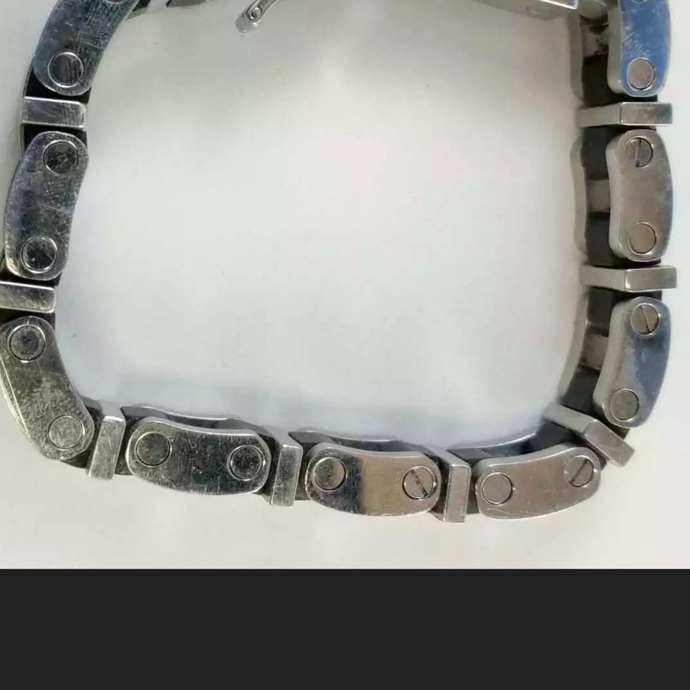 Signed Diamond 💎 Stainless Steel 9 “ EUC - Picture 2 of 5